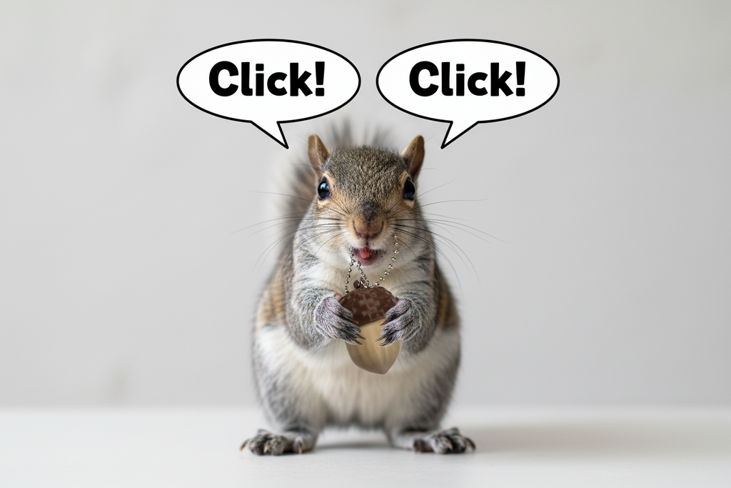 Acorn Clicker Keychain