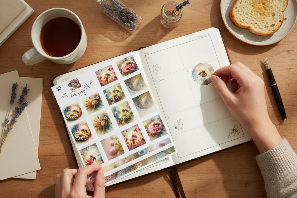 Bees Planner Sticker Sheet